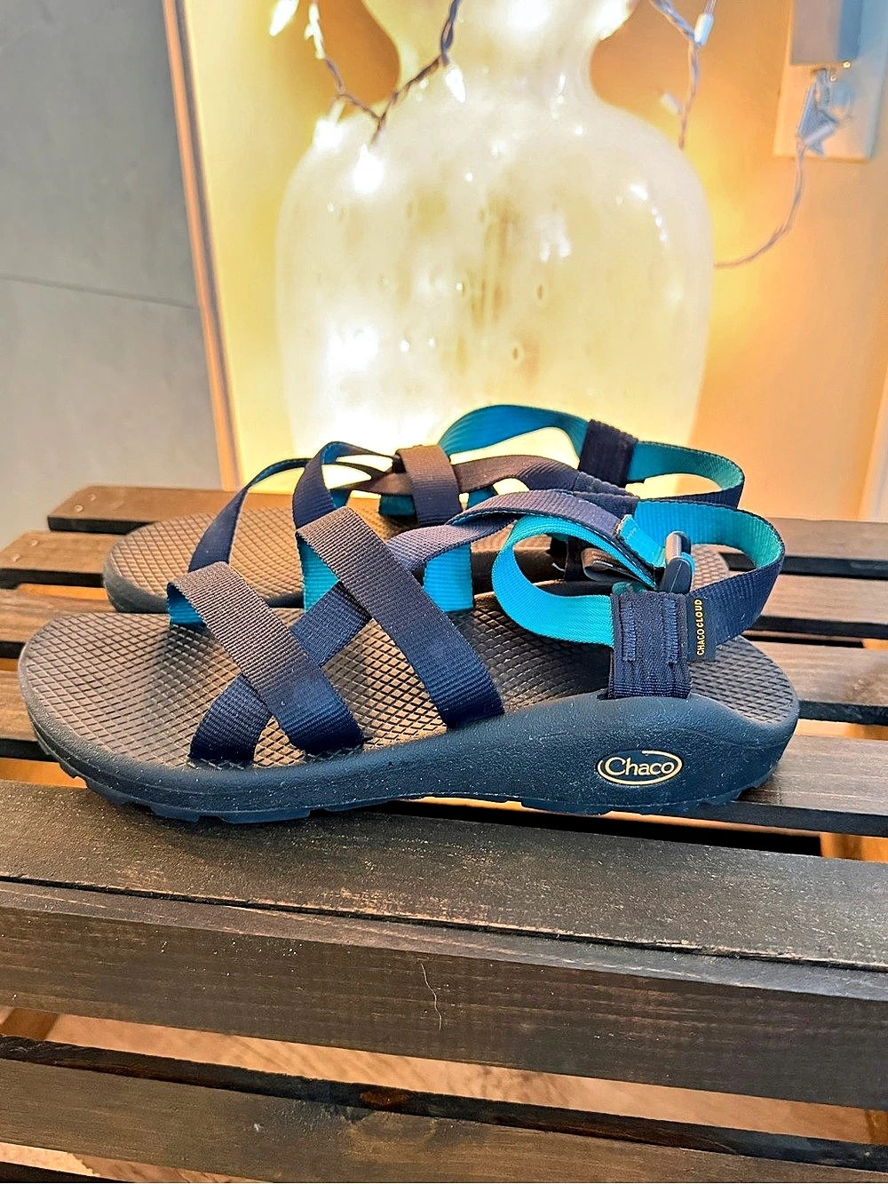 Chaco Z/Cloud 2 Sandals Blue Strappy Sandals